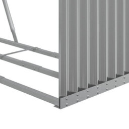 Walplus Log Holder Light Grey 120X45X210 Cm Galvanised Steel - thumbnail 8