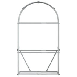 Walplus Log Holder Light Grey 120X45X210 Cm Galvanised Steel - thumbnail 4