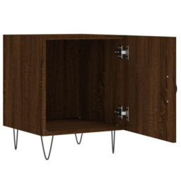 Berkfield Bedside Cabinet Brown Oak 40X40X50 Cm Engineered Wood - thumbnail 5