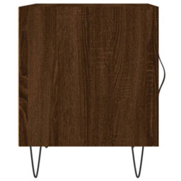 Berkfield Bedside Cabinet Brown Oak 40X40X50 Cm Engineered Wood - thumbnail 7