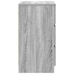 Berkfield Bedside Cabinets With 3 Drawers 2 Pcs Grey Sonoma 39X35X65 Cm - thumbnail 8