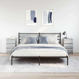Berkfield Bedside Cabinets With 3 Drawers 2 Pcs Grey Sonoma 39X35X65 Cm - thumbnail 3