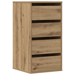 Walplus Corner Chest Of Drawers Artisian Oak 40X41X76 Cm Engineered Wood - thumbnail 2