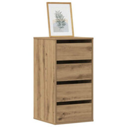 Walplus Corner Chest Of Drawers Artisian Oak 40X41X76 Cm Engineered Wood - thumbnail 1