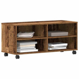 Berkfield Modern Tv Cabinet Old Wood 90X35X35 Cm Engineered Wood - thumbnail 3