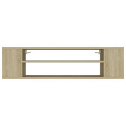 Berkfield Hanging Tv Cabinet Sonoma Oak 100X30X26.5 Cm Engineered Wood - thumbnail 4