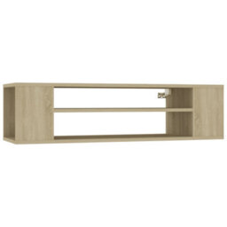 Berkfield Hanging Tv Cabinet Sonoma Oak 100X30X26.5 Cm Engineered Wood - thumbnail 2