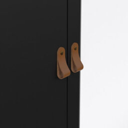 Furniture To Go Barcelona  Wardrobe With 2 Doors + 1 Mirror Door + 2 Drawers Matt Black - thumbnail 7