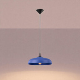 Sollux Lighting Gina Steel Ultramarine 1 Lights Minimalist Pendant Lamps - thumbnail 3