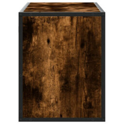 Berkfield Industrial Tv Cabinet Smoked Oak 100X31X39.5 Cm Engineered Wood And Metal - thumbnail 5