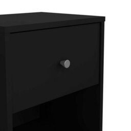 Wyld Haus Tainan Black Bedside Table 1 Drawer 1 Shelf - thumbnail 7