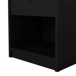 Wyld Haus Tainan Black Bedside Table 1 Drawer 1 Shelf - thumbnail 8