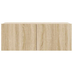 Berkfield Modern 4 Piece Tv Cabinet Set Sonoma Oak Engineered Wood - thumbnail 6