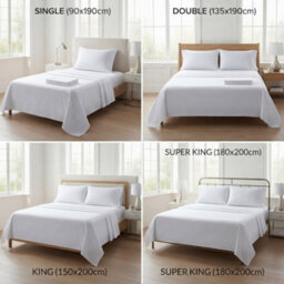 Egyptian Cotton Flat Sheet 200 Thread Count Premium Hotel Quality Soft Bedding Non-Iron Wrinkle Resistant Top Sheet - thumbnail 4