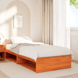Berkfield Day Bed Without Mattress Wax Brown 100X200 Cm Solid Wood Pine - thumbnail 4