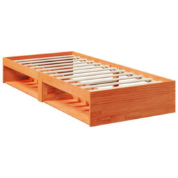Berkfield Day Bed Without Mattress Wax Brown 100X200 Cm Solid Wood Pine - thumbnail 3