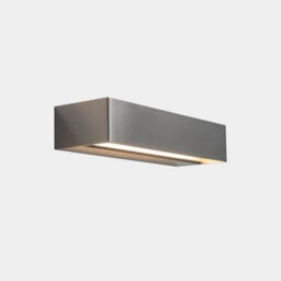 Luminosa Lighting Luminosa Lia Outdoor Wall Down Lamp 25Cm Satin Nickel Led 8.1W Cct 2700-3000-4000K On-Off
