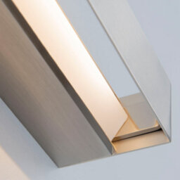 Luminosa Lighting Luminosa Lia Outdoor Wall Down Lamp 25Cm Satin Nickel Led 8.1W Cct 2700-3000-4000K On-Off - thumbnail 2