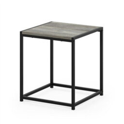 Walplus Camnus Modern Living End Table, French Oak Grey Wood Effect Finish - thumbnail 1