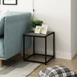Walplus Camnus Modern Living End Table, French Oak Grey Wood Effect Finish - thumbnail 6