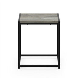 Walplus Camnus Modern Living End Table, French Oak Grey Wood Effect Finish - thumbnail 3