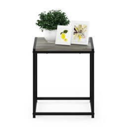 Walplus Camnus Modern Living End Table, French Oak Grey Wood Effect Finish - thumbnail 5
