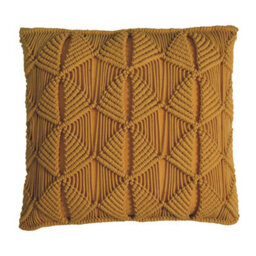 Wyld Haus Set Of 2 Rochefort Mustard Handwoven Cushion Covers - thumbnail 2