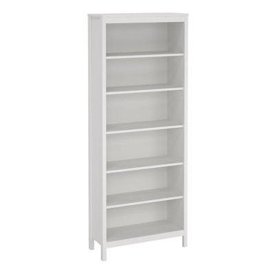 Furniture To Go Barcelona Bookcase With 5 Shelves In White - image 1