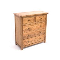 Cabinet Bits Trivento 5 Drawer Chest Of Drawers Brass Knob - thumbnail 3