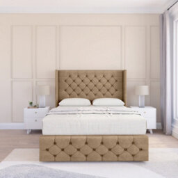 "Sloomy Luthor Naples Memory Foam Bed Set ,no Drawers, Mattress & 54"" Wingback Headboard With 12"" Footboard - Small Double" - thumbnail 2