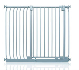 Safetots Extra Tall Elite Safety Gate, 116Cm - 125Cm, Matt Grey, Extra Tall 96.8Cm In Height, Pressure Fit Stair Gate - thumbnail 1