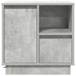 Berkfield Bedside Cabinets With Led 2 Pcs Concrete Grey 50X34.5X50 Cm - thumbnail 8
