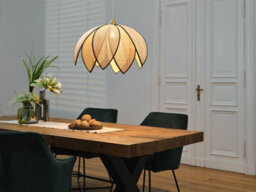 Osram Decor Rattan Lotus Pendant Ceiling Light 670 E27 Brown - thumbnail 4