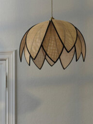 Osram Decor Rattan Lotus Pendant Ceiling Light 670 E27 Brown - thumbnail 5