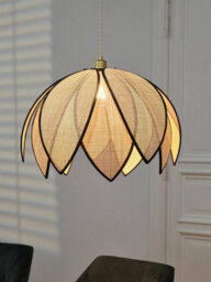 Osram Decor Rattan Lotus Pendant Ceiling Light 670 E27 Brown - thumbnail 6