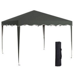 Outsunny 3X3(M) Pop Up Gazebo Marquee Tent For Garden W/ Carry Bag Grey - thumbnail 2