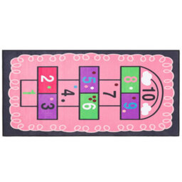 Beliani Kids Rug Honaz Pink 80 X 150 Cm - thumbnail 1