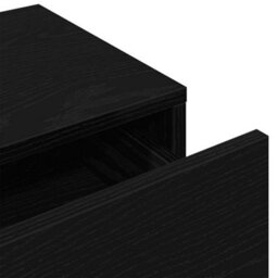 Berkfield Wall Shelf With Drawers Black 60X26.5X15 Cm Engineered Wood - thumbnail 8