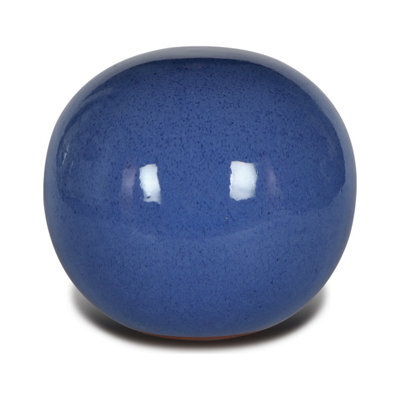 Terrastyle Blue Terracotta Sphere Garden Ornament (H)22Cm (W)25Cm - image 1
