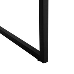 Beliani Office Desk Dark Brown Laminate Top With Black Metal Frame 120 X 60 Cm, 3 Storage Compartments - thumbnail 9
