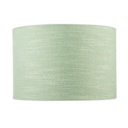 Happy Homewares Designer Bobbled And Textured Linen Lamp Shade In Emerald Mint Green - thumbnail 4