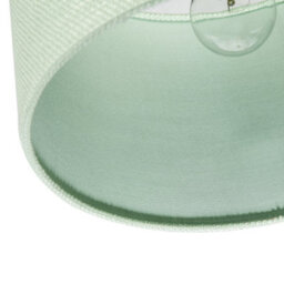 Happy Homewares Designer Bobbled And Textured Linen Lamp Shade In Emerald Mint Green - thumbnail 5