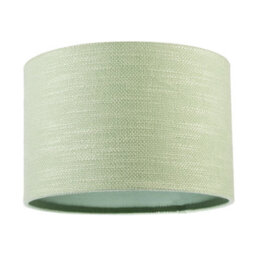 Happy Homewares Designer Bobbled And Textured Linen Lamp Shade In Emerald Mint Green - thumbnail 1