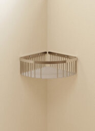 Cosmic Corner Shower Caddy, Shower Basket, 20Cm, Chrome, Wall Mounted, Screws Included, Architect Collection - thumbnail 2