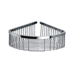 Cosmic Corner Shower Caddy, Shower Basket, 20Cm, Chrome, Wall Mounted, Screws Included, Architect Collection - thumbnail 1
