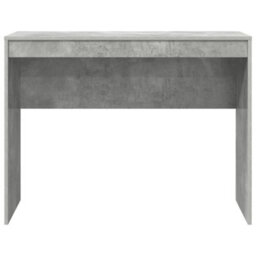 Berkfield Modern Writing Desk Concrete Grey Particle Board With Concrete Grey Finish - thumbnail 5