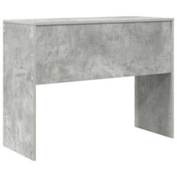 Berkfield Modern Writing Desk Concrete Grey Particle Board With Concrete Grey Finish - thumbnail 7