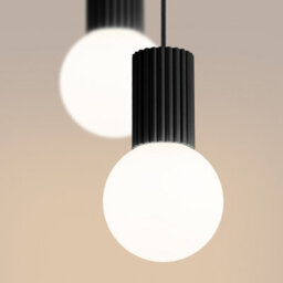 Sollux Lighting Halo Aluminum/glass Black 2 Lights Modern Pendant Lamps - thumbnail 4