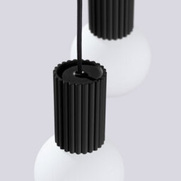 Sollux Lighting Halo Aluminum/glass Black 2 Lights Modern Pendant Lamps - thumbnail 6