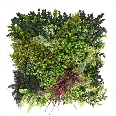 Artificial Plant Flower Living Wall Panels Realistic - Purple Strand - Indoor / Outdoor -50Cm X 50Cm - image 1